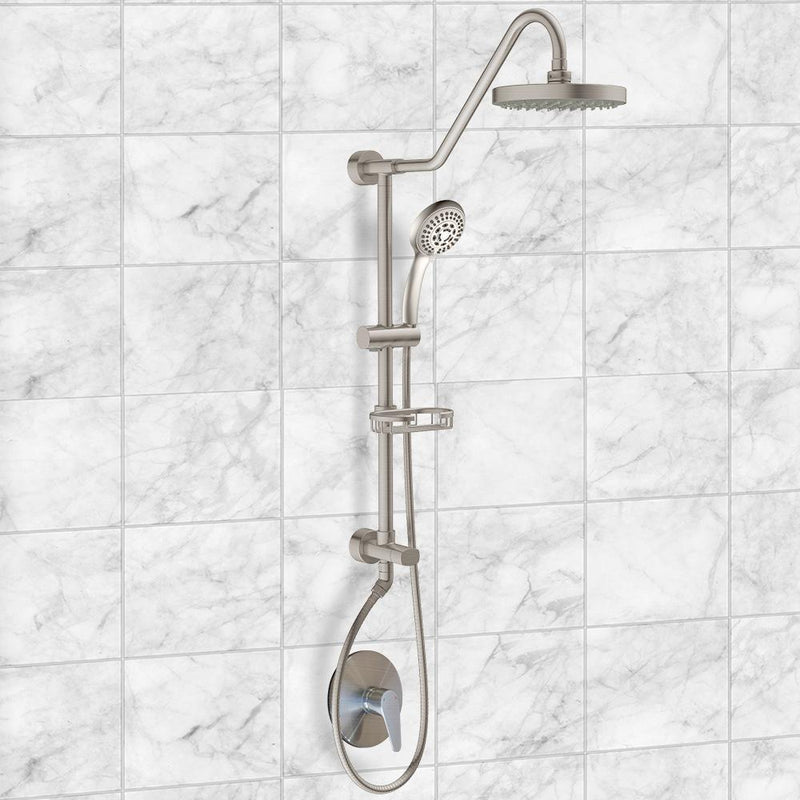 Pulse Kauai III Brushed-Nickel 1.8GPM Shower System 1011-BN-1.8GPM