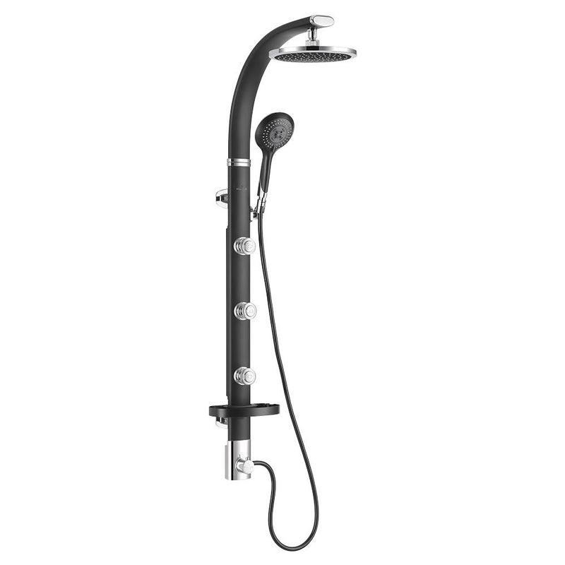 Pulse Bonzai Black Aluminum 2.5 GPM Shower System 1017-B