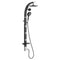 Pulse Bonzai Black Aluminum 2.5 GPM Shower System 1017-B