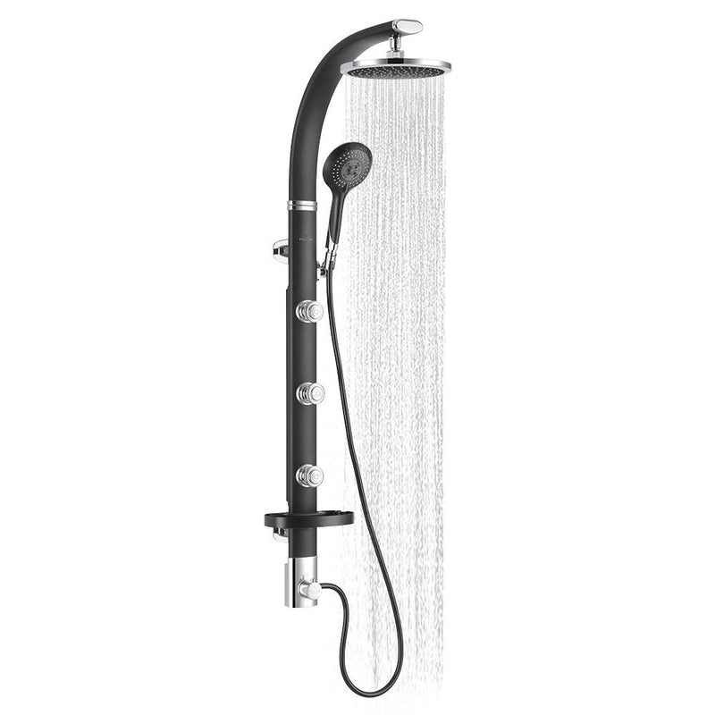Pulse Bonzai Black Aluminum 2.5 GPM Shower System 1017-B