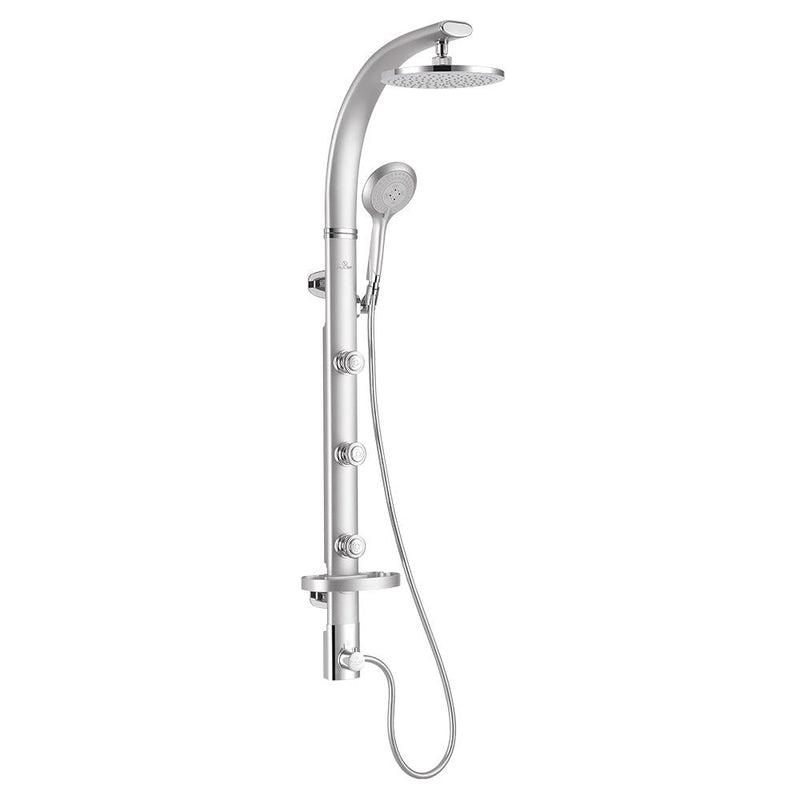 Pulse Bonzai Silver Aluminum 2.5 GPM Shower System 1017-S