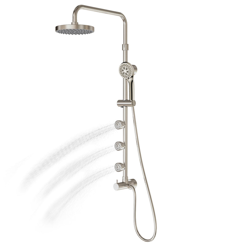 Pulse Lanikai Brushed-Nickel 2.5 GPM Shower System 1028-BN