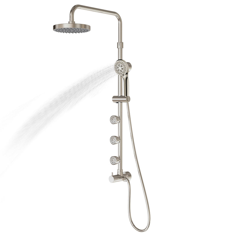 Pulse Lanikai Brushed-Nickel 2.5 GPM Shower System 1028-BN