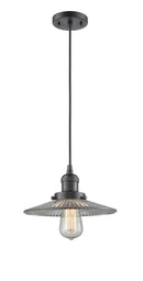 Innovations Lighting Halophane 1-100 watt 10 inch Oil Rubbed Bronze Mini Pendant with Halophane glass 201COBG2