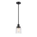 Innovations Lighting Small Bell 1 Light Mini Pendant part of the Franklin Restoration Collection 201S-BK-G513