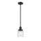 Innovations Lighting Small Bell 1 Light Mini Pendant part of the Franklin Restoration Collection 201S-BK-G513