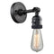 Innovations Lighting Bare Bulb 1 Light 4.5" Sconce With Switch 203SW-BK-LED