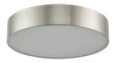 Abra Lighting 16" Metal Cylinder Frost Glass Flush Mount Dim LED 30032FM-BN