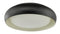 Abra Lighting 15" Recessed Opal Glass in a Metal Frame Hi-Out Dim LED 30060FM-BZ