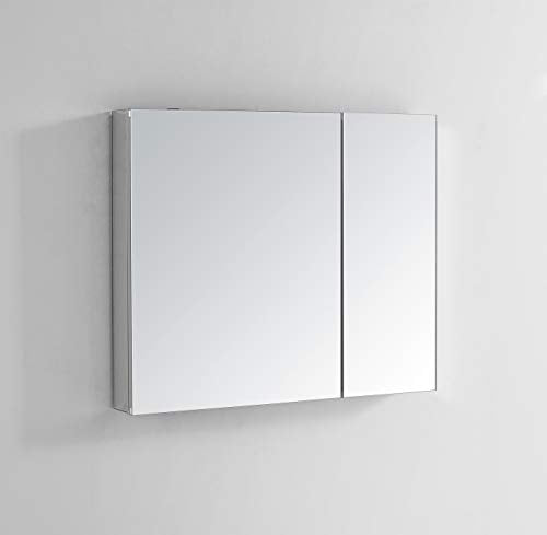 Aquadom 36" x 30" x 5" Royale Medicine Mirror Glass Cabinet for Bathroom