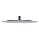 ALFI 12" Oval Brushed Solid Stainless Steel Ultra Thin Rain Shower Head RAIN128-BSS