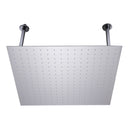 ALFI 24" Square Brushed Solid Stainless Steel Ultra Thin Rain Shower Head RAIN24S-BSS