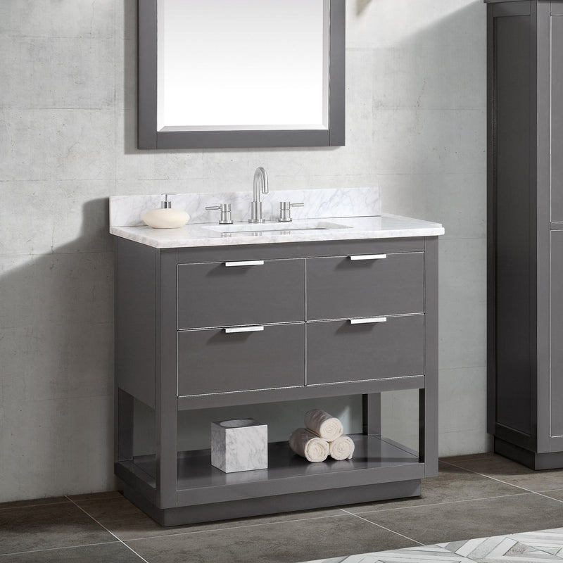 Avanity Allie 37 inch Vanity Combo ALLIE-VS37-TGS-C