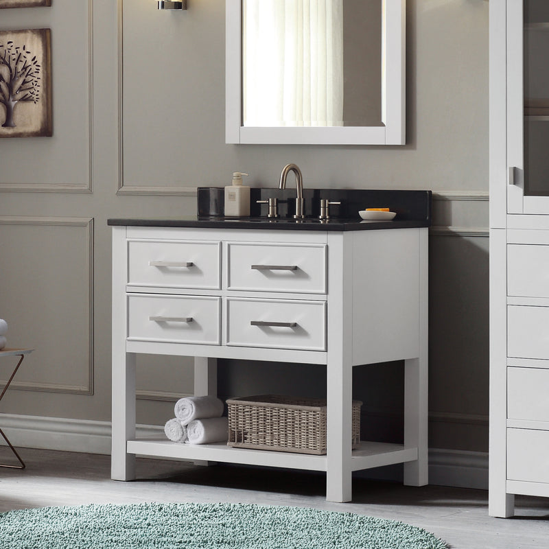 Avanity Brooks 37 inch Vanity Combo BROOKS-VS36-WT-A