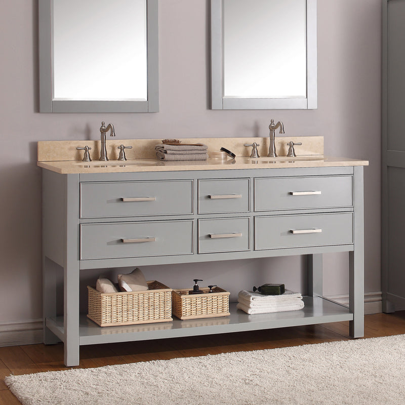 Avanity Brooks 61 inch Vanity Combo BROOKS-VS60-CG-B