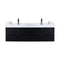 KubeBath Bliss 72" Double Sink Black Wall Mount Modern Bathroom Vanity BSL72D-BK
