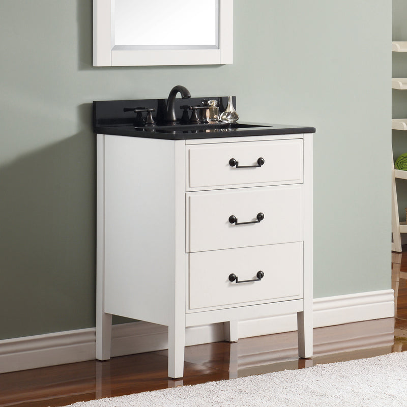 Avanity Delano 25 inch Vanity Combo DELANO-VS24-WT-A