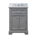 Water Creation 24" Cashmere Gray Single Sink Bathroom Vanity From The Derby Collection DE24CW01CG-000000000
