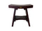 DecoTeak Serenity 18" Eastern Style Teak Shower Bench Stool with Shelf