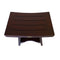 DecoTeak Serenity 18" Eastern Style Teak Shower Bench Stool with Shelf