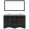 Modern Fittings Talisa 60" Double Bath Vanity with Cultured Marble Quartz Top and Round Sinks