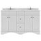 Modern Fittings Talisa 60" Double Bath Vanity with Cultured Marble Quartz Top and Round Sinks