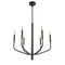 Dainolite 6 Light Chandelier Mb Finish ELN-246C-MB
