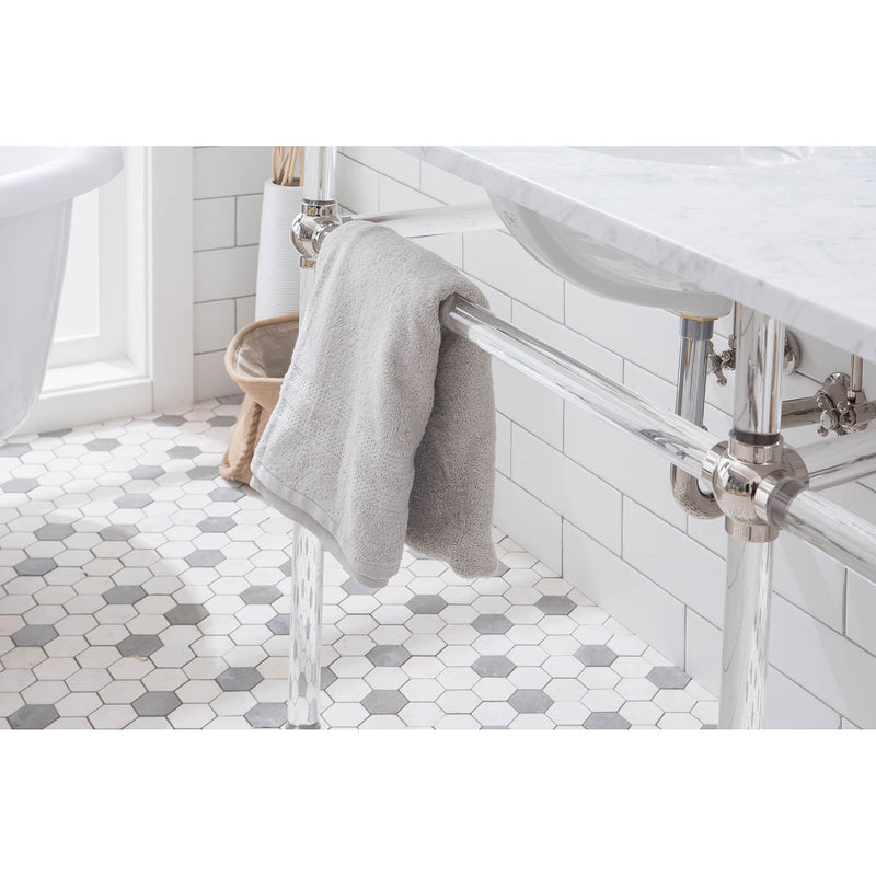 Water Creation Empire 72" Wide Double Wash Stand Only In Polished Nickel PVD Finish EP72A-0500
