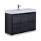KubeBath Bliss 48" Gray Oak Free Standing Modern Bathroom Vanity FMB48-GO