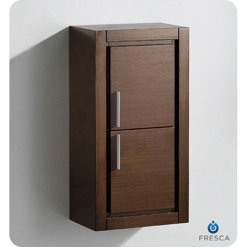 Fresca Allier 16" Wenge Brown Modern Bathroom Vanity with Mirror FVN8118WG