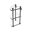 Allied Brass Foxtrot Collection Three Tier Corner Glass Shelf FT-6-ABZ