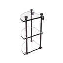 Allied Brass Foxtrot Collection Three Tier Corner Glass Shelf FT-6-VB
