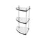 Allied Brass Foxtrot Collection Three Tier Corner Glass Shelf FT-6-WHM