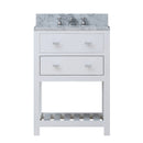 Water Creation 24" Pure White Single Sink Bathroom Vanity From The Madalyn Collection MA24CW01PW-000000000