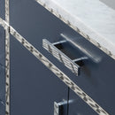 Water Creation Marquis 72" Double Sink Carrara White Marble Countertop Vanity in Monarch Blue MQ72CW01MB-000000000