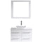 Modern Fittings Marsala 35" Single Bath Vanity with Engineered Stone Top and Square Sink