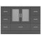 Modern Fittings Zola 48" Single Cabinet in Espresso Vanity