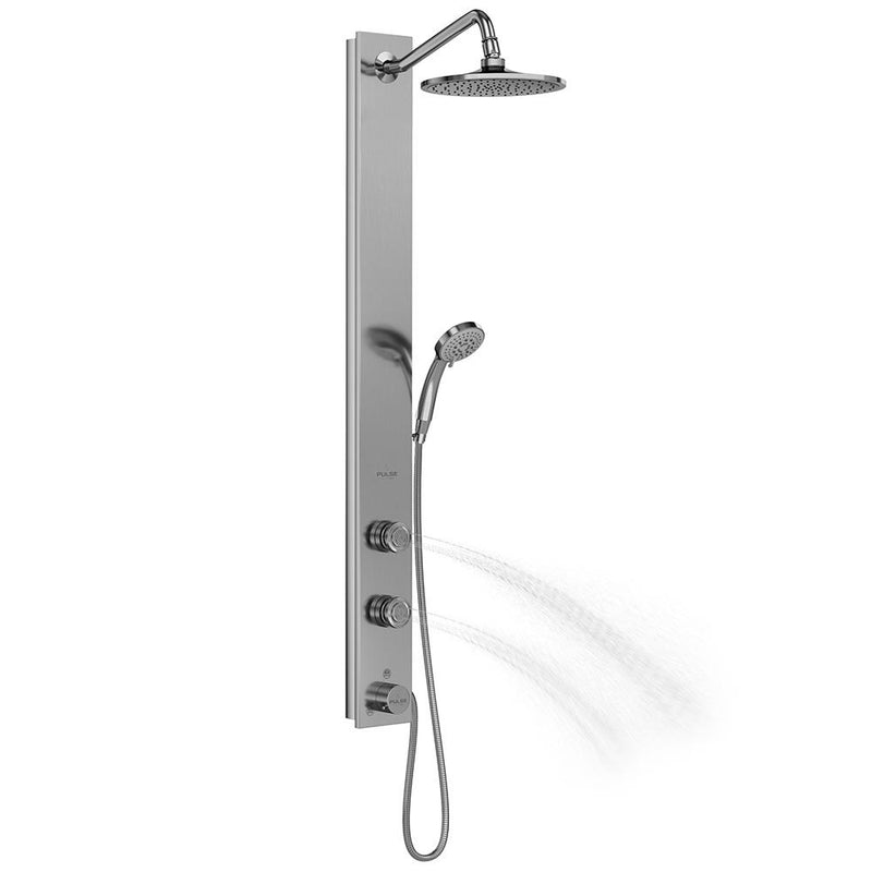 Pulse Aloha Brushed Stainless Steel 2.5 GPM Shower System 1021-SSB