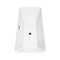 Wyndham Tiffany 67" Large Soaking Bathtub in White with Matte Black Trim WCBTK150467MBTRIM