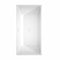 Wyndham Sara 63" Soaking Bathtub in White with Shiny White Trim and Floor Mounted Faucet in Matte Black WCBTK151463SWATPBK