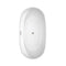 Wyndham Rebecca 60" Soaking Bathtub in White Brushed Nickel Trim and Brushed Nickel Mounted Faucet WCOBT101460ATP11BN