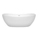 Wyndham Rebecca 65" Soaking Bathtub in White with Shiny White Trim WCOBT101465SWTRIM