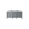 James Martin Brittany 72" Urban Gray Double Vanity with 3 cm Ethereal Noctis Quartz Top 650-V72-UGR-3ENC