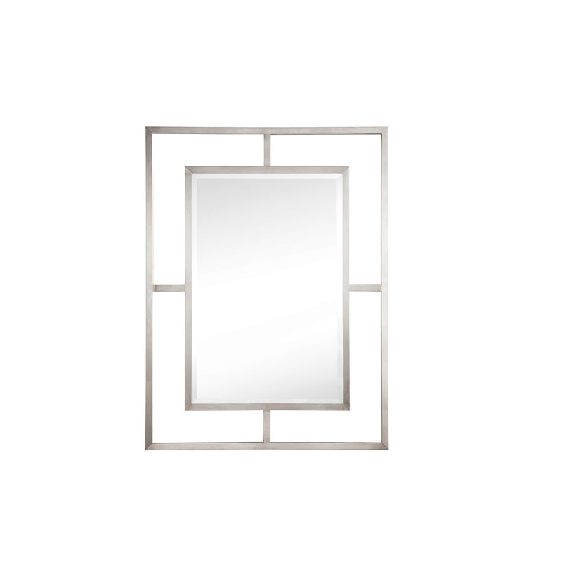 James Martin Boston 31.5" Stainless Steel Sink Console Brushed Nickel with Ash Gray Storage Cabinet White Glossy Composite Countertop C105V31.5BNKSCAGRWG