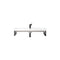 James Martin Two Boston 15 1/4" Wall Brackets Matte Black with 39.5" White Glossy Composite Countertop 055BK16MBK39.5WG2