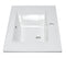 ALFI EAGO White Ceramic 32"x19" Rectangular Drop-In Sink BB127